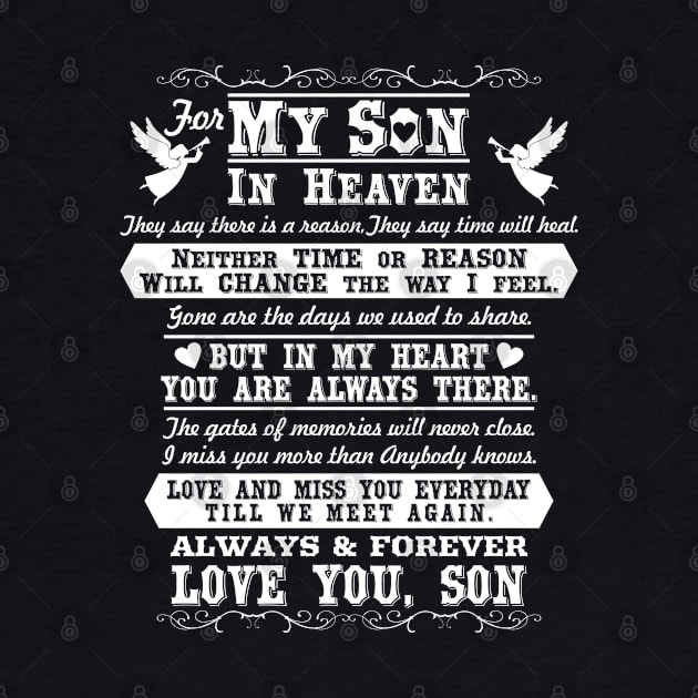 My Son in Heaven, In Loving Memory of My Son by The Printee Co